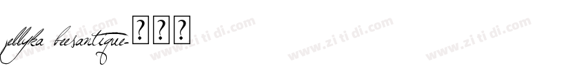 jellyka beesantique字体转换